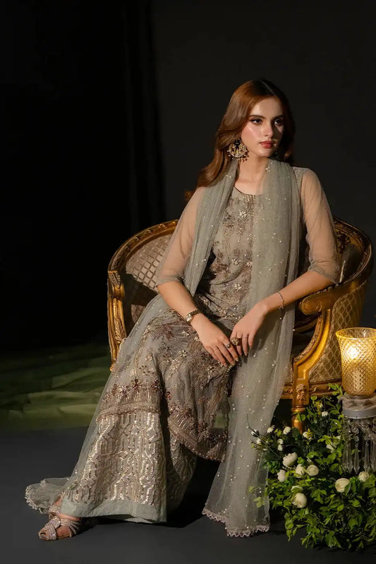 Crystal Shine – Polyester Net Suit for Women