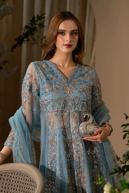 Mumtaz Mehal Powder Blue  Dress