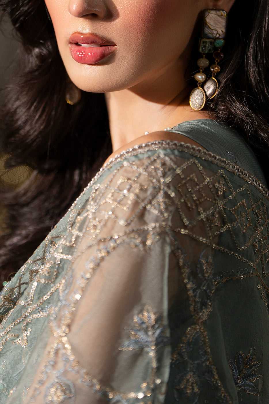 SHINE – Grey Raw Silk Semi-Formal 3-Piece Suit - SilkMotif