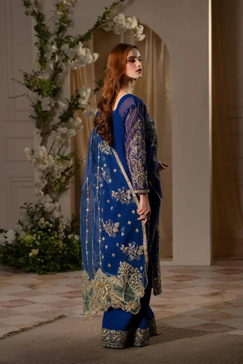 Saphire – Royal Blue Cotton Net 