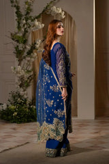 Saphire – Royal Blue Cotton Net 