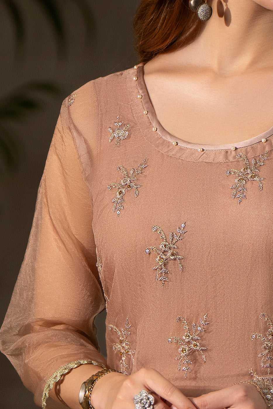 Serene – Embroidered 3-Piece Suit - SilkMotif