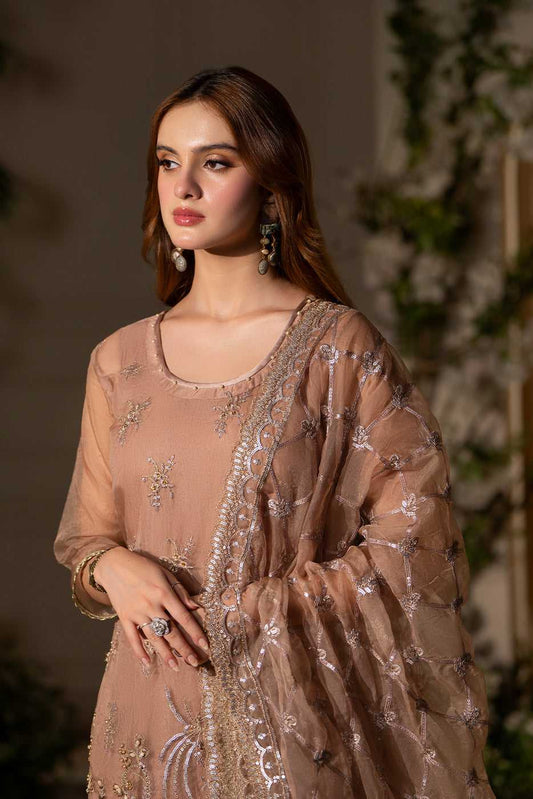 Serene – Mink Organza 3-Piece Suit - SilkMotif