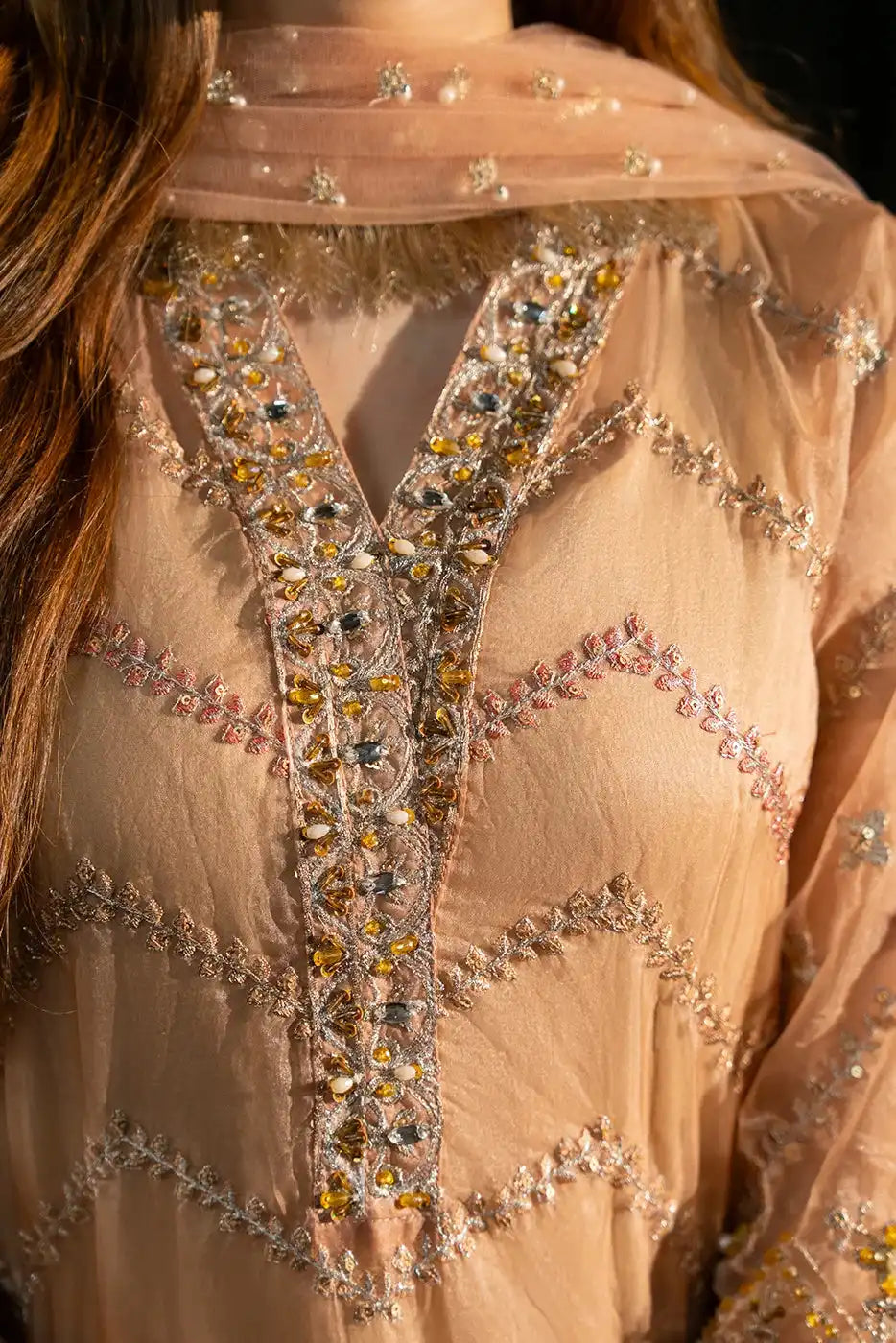 Timeless Charm – Heavy Embroidered  Suit